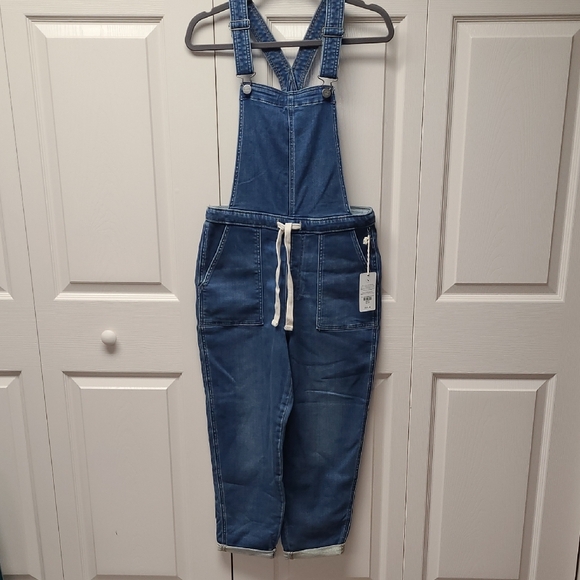 UpWest Pants - NWT UpWest Blue Denim Bib Overalls Cottagecore Boho Beach Small